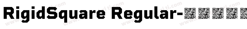 RigidSquare Regular字体转换